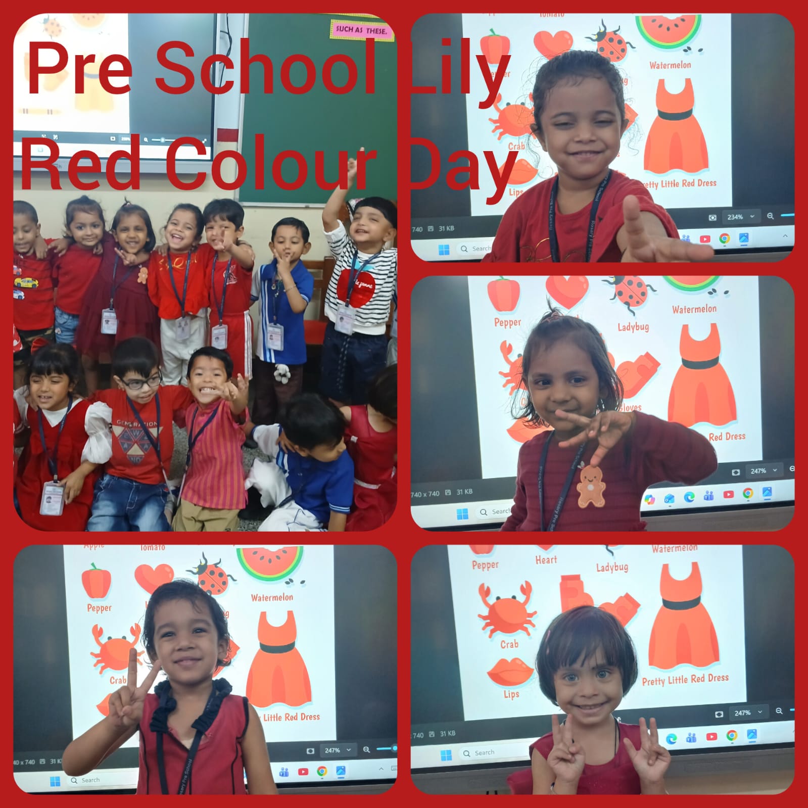 RED COLOUR DAY ACTIVITY