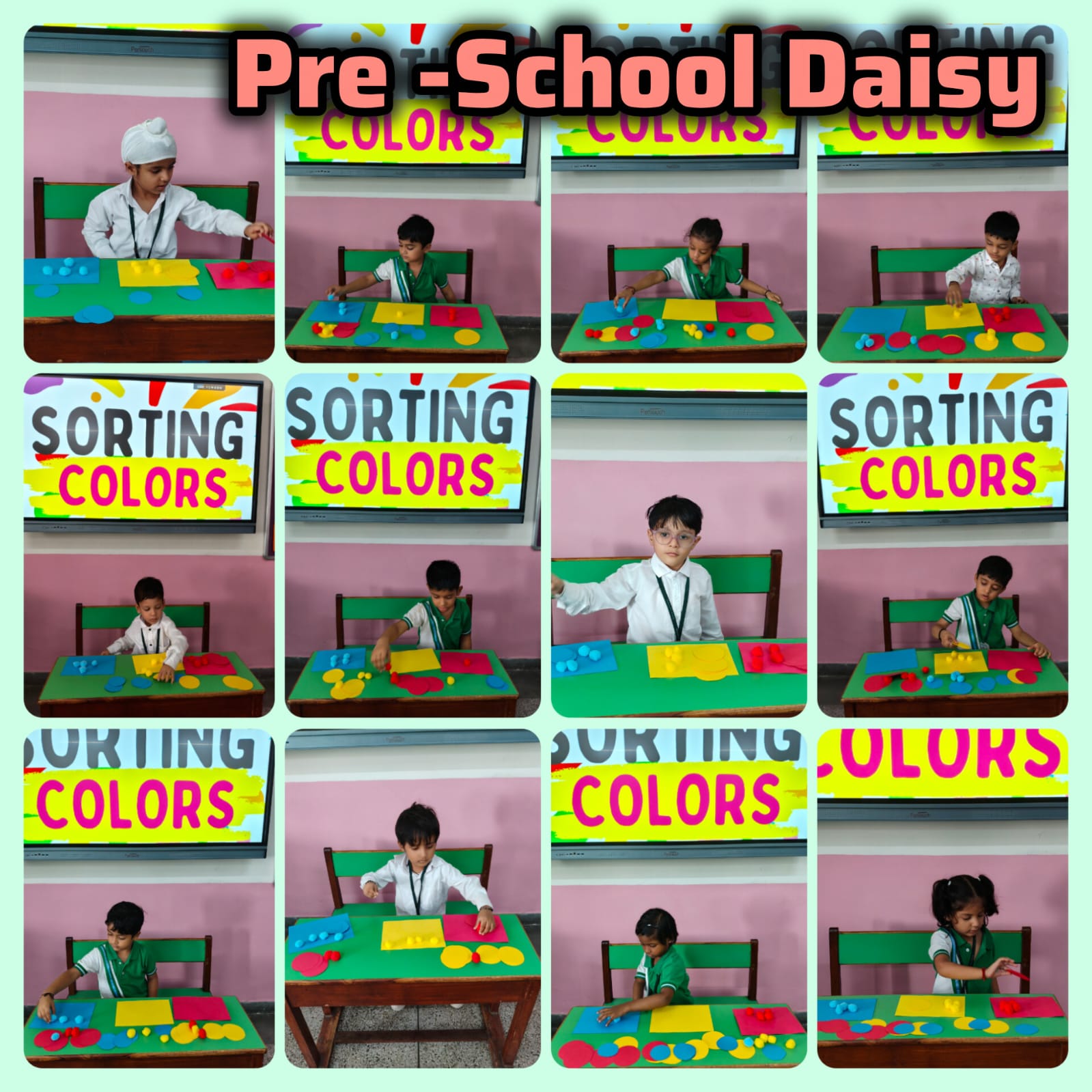 Colour sorting activity